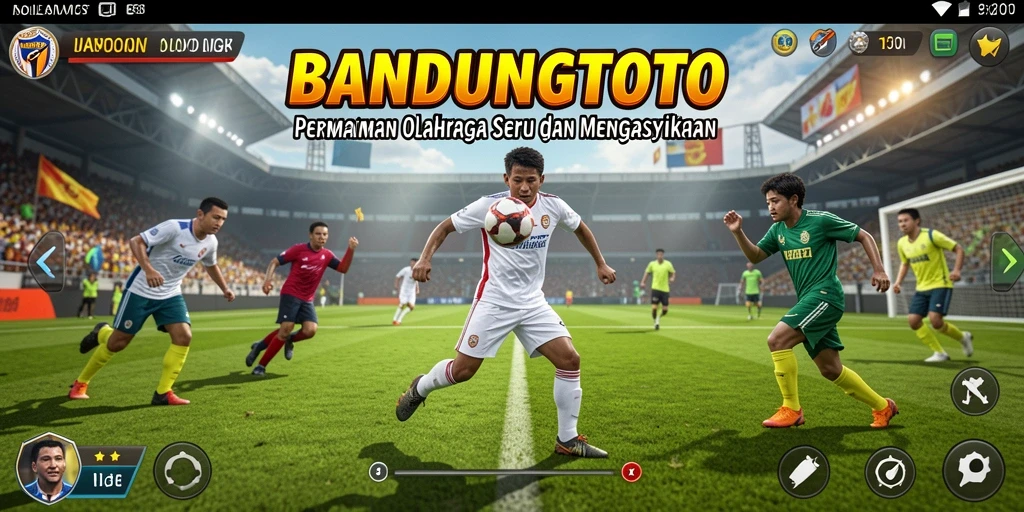 Gameplay BANDUNGTOTO yang menampilkan pertandingan olahraga yang seru.