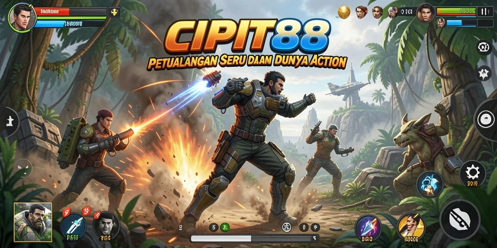 Tampilan menarik dari gameplay action di CIPIT88.