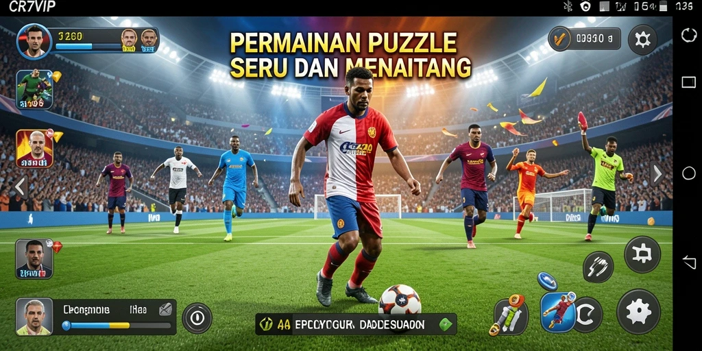 Screenshot utama CR7VIP menampilkan gameplay puzzle yang seru.