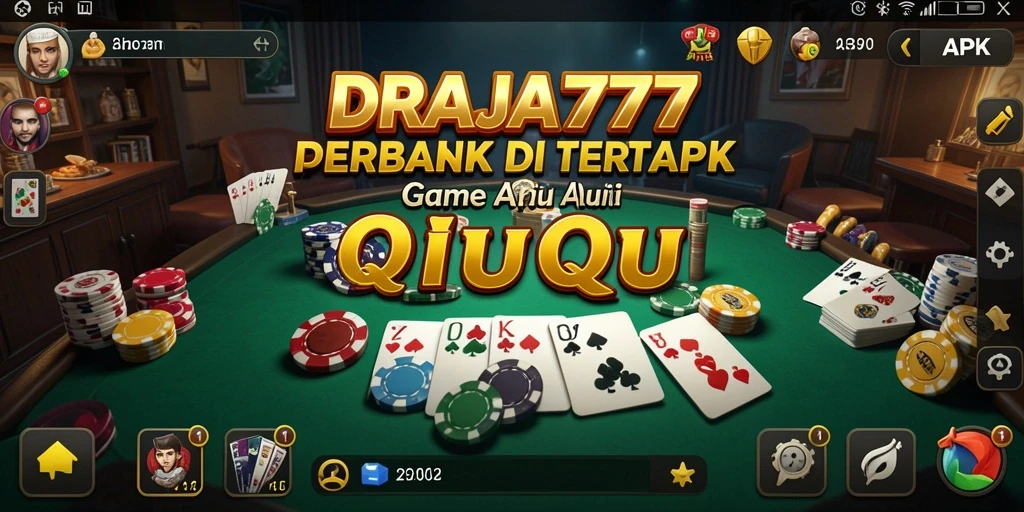 Tampilan gameplay menarik dari DRAJA777 yang menampilkan aksi QiuQiu.