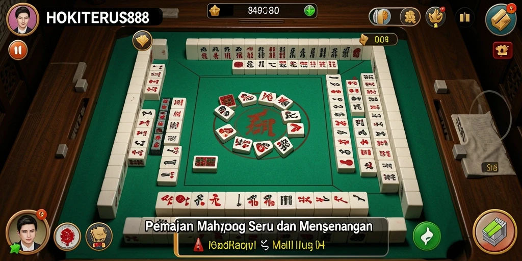 Gameplay seru HOKITERUS88 yang penuh strategi Mahjong.