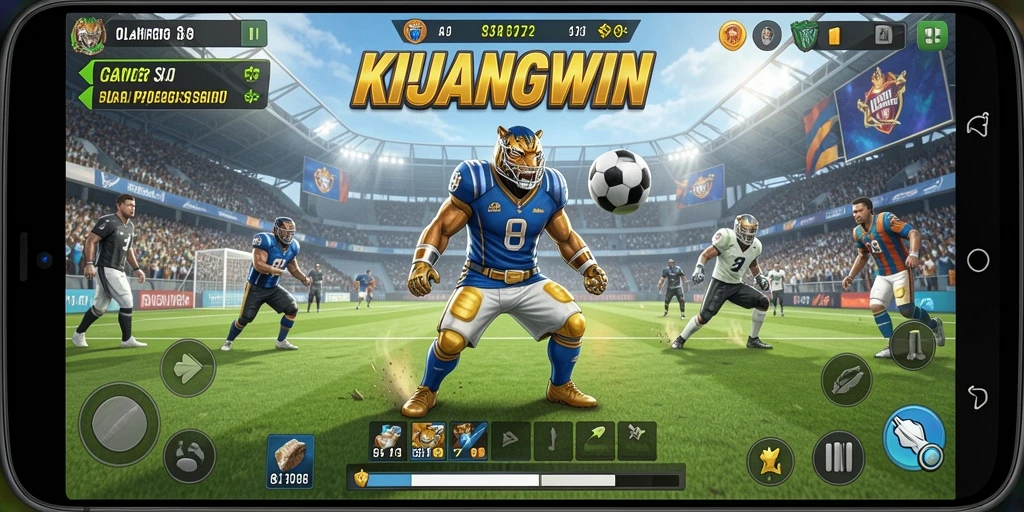 Tampilan gameplay KIJANGWIN yang dinamis dan menarik.