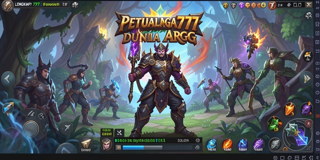 Tampilan seru dalam pertempuran ARPG LENGKAP777.