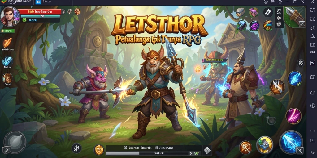 Tampilan gameplay RPG yang memukau dan penuh aksi.