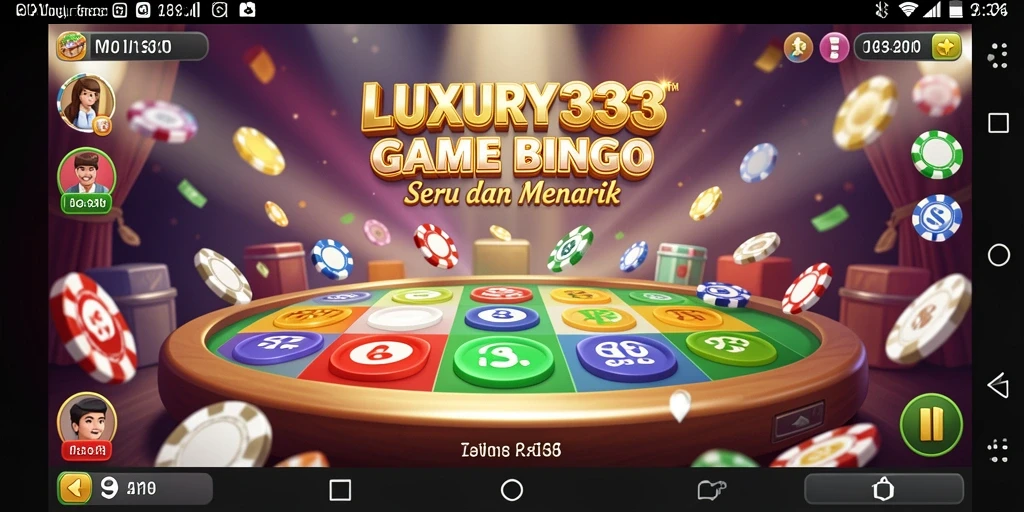 Screenshot LUXURY333 menunjukkan gameplay bingo yang menarik dan mengasyikkan.