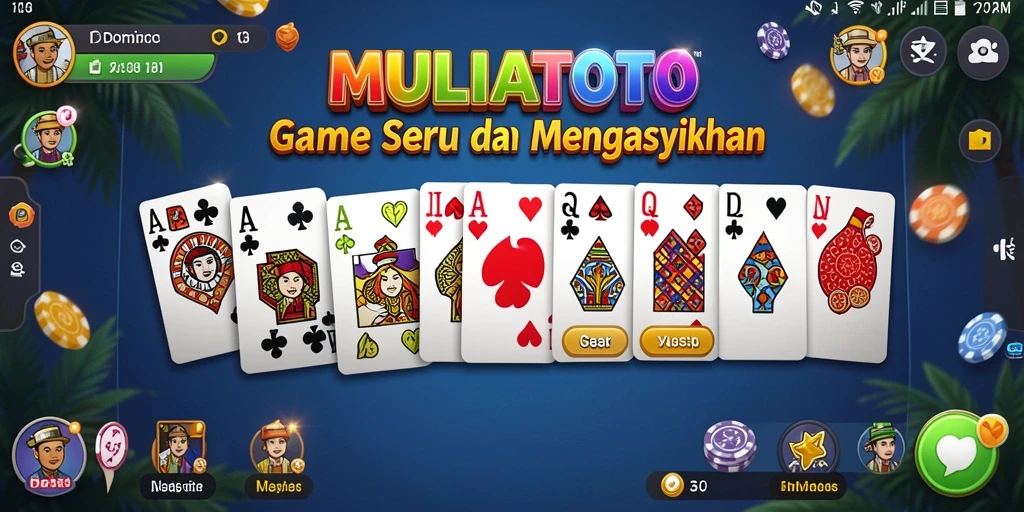Screenshot gameplay MULIATOTO yang menampilkan berbagai strategi dalam permainan Domino.