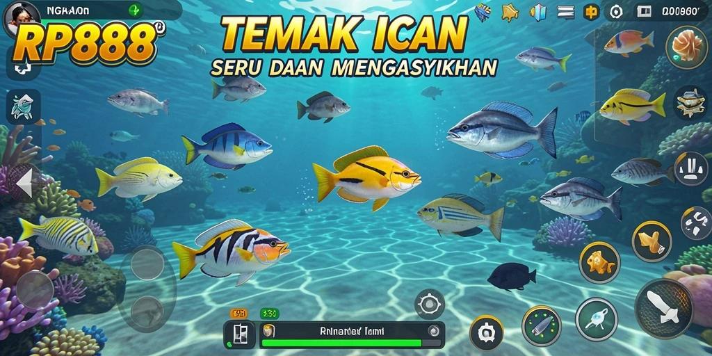 Tampilan menarik dari gameplay Tembak Ikan di RP888.
