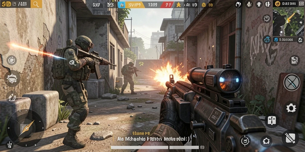 Screenshot gameplay menampilkan aksi cepat dalam SVIP9.