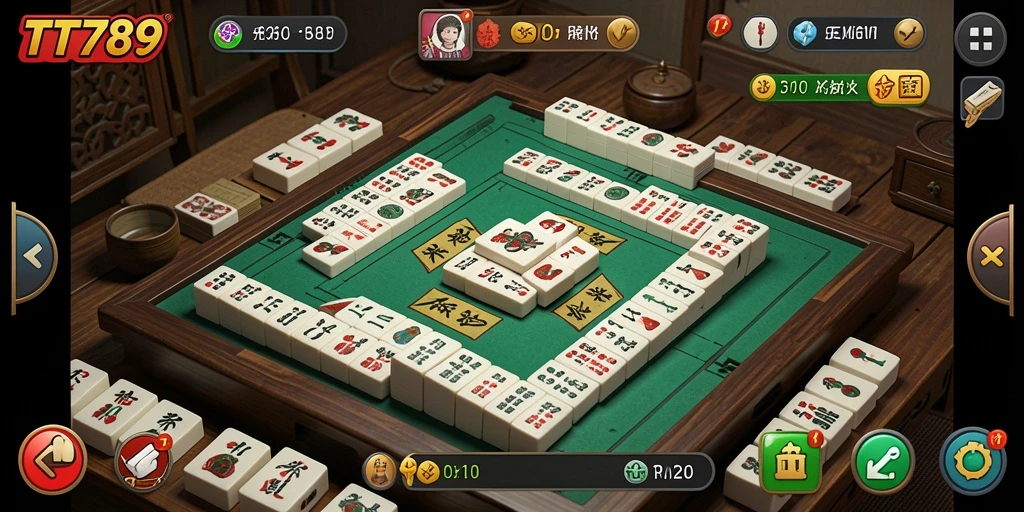 Tampilan gameplay Mahjong yang menarik dan menantang di TT789.